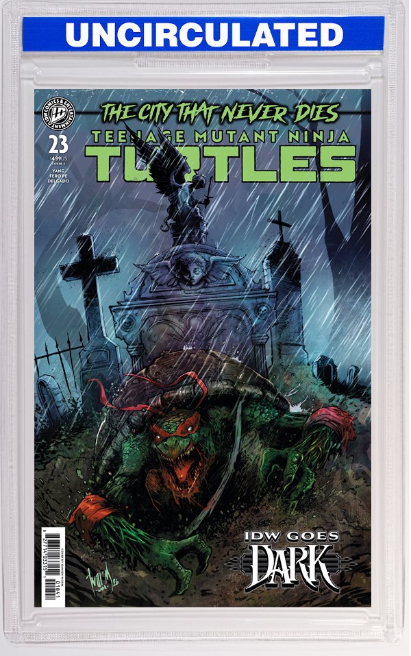 Teenage Mutant Ninja Turtles #23 Variant E (Damien Worm IDW Goes Dark Variant)