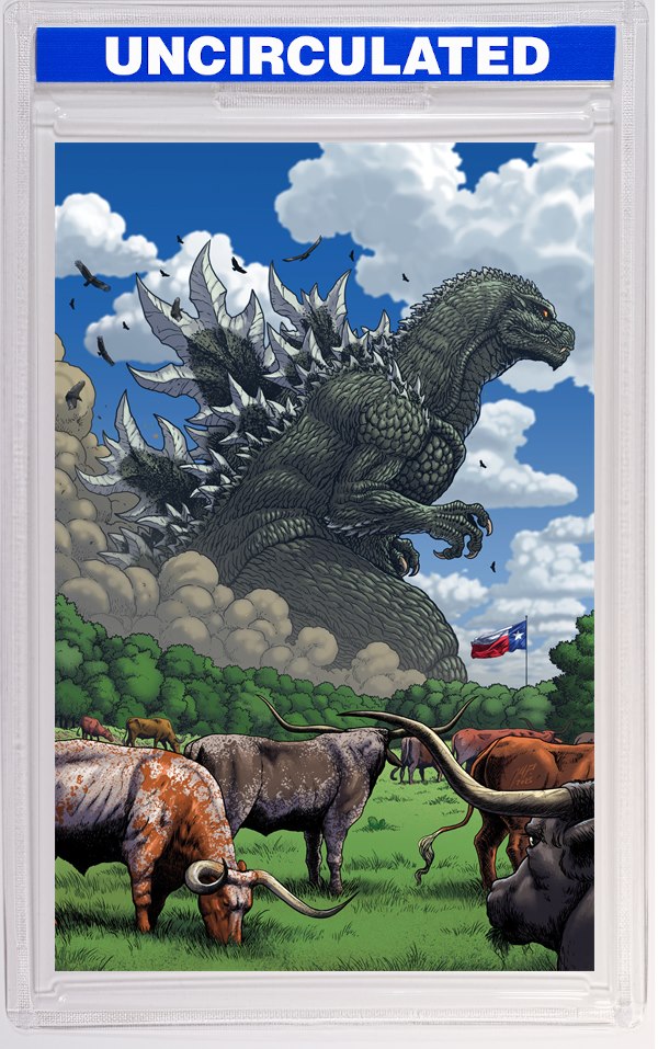 Godzilla Vs America: Texas Variant RI (Frank Full Art)