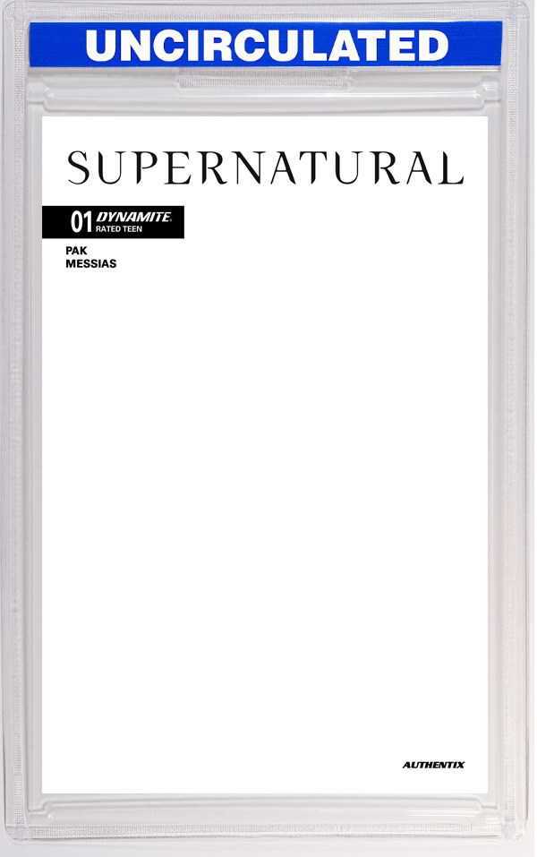Supernatural #1 CVR G Blank Authentix VAR