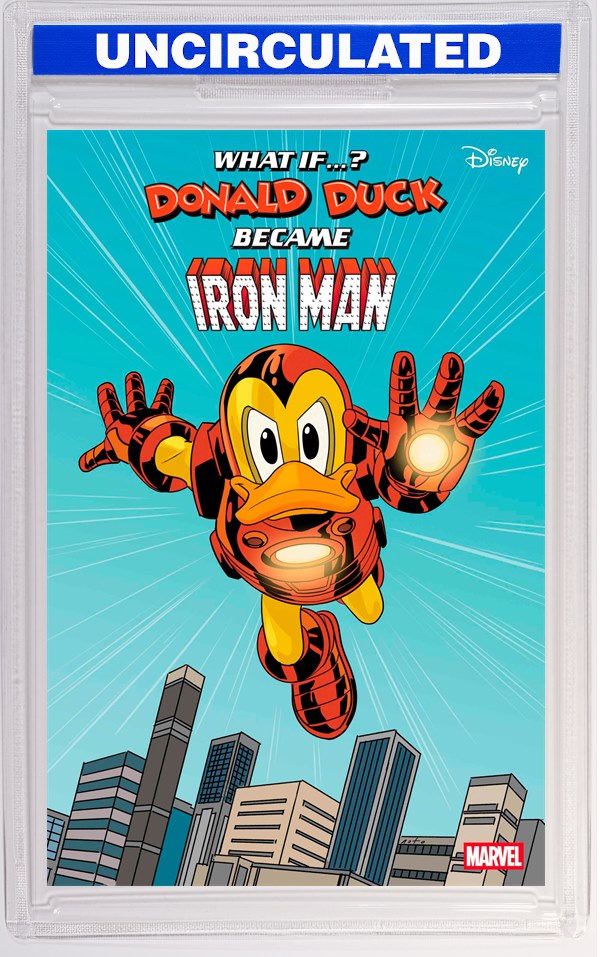 Marvel & Disney: What If...? Donald Duck Became Iron Man #1 Phil Noto Goofy Iron Man Variant