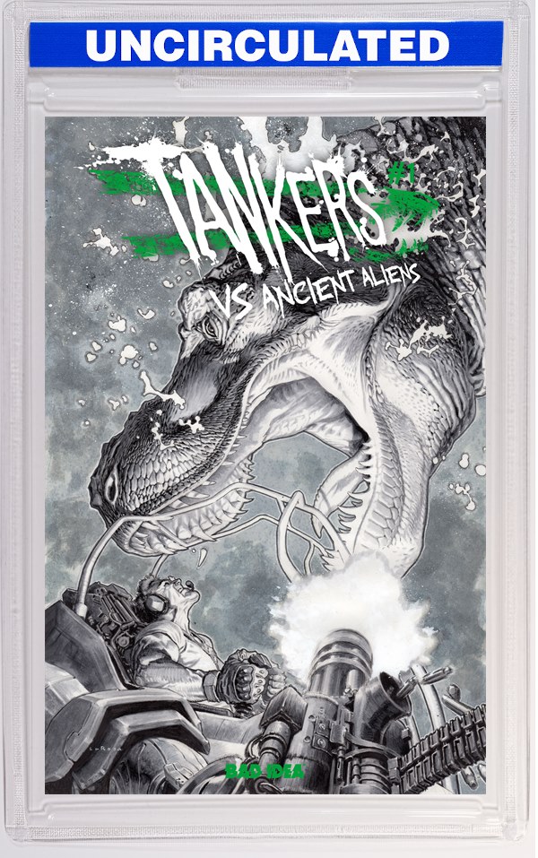 Tankers Vs Ancient Aliens #1 (Of 4) CVR G INC Lewis Larosa B&W VAR