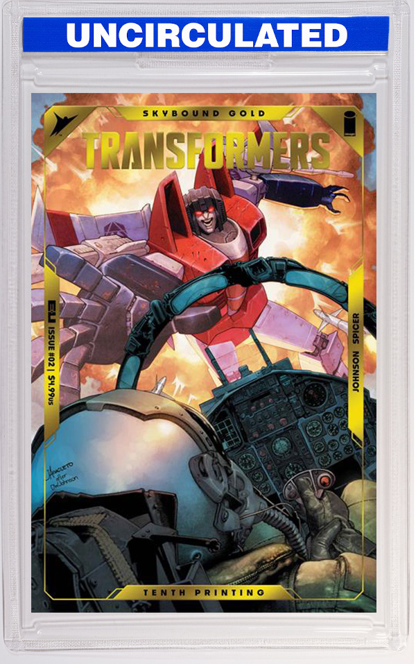 Transformers #2 CVR B Jay Anacelto & Romulo Fajardo Jr Emboss & Gold Foil Variant (10th Printing)