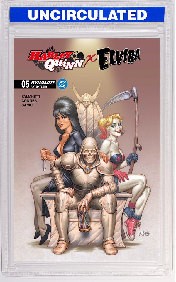 Harley Quinn X Elvira #5 CVR C Joseph Michael Linsner VAR