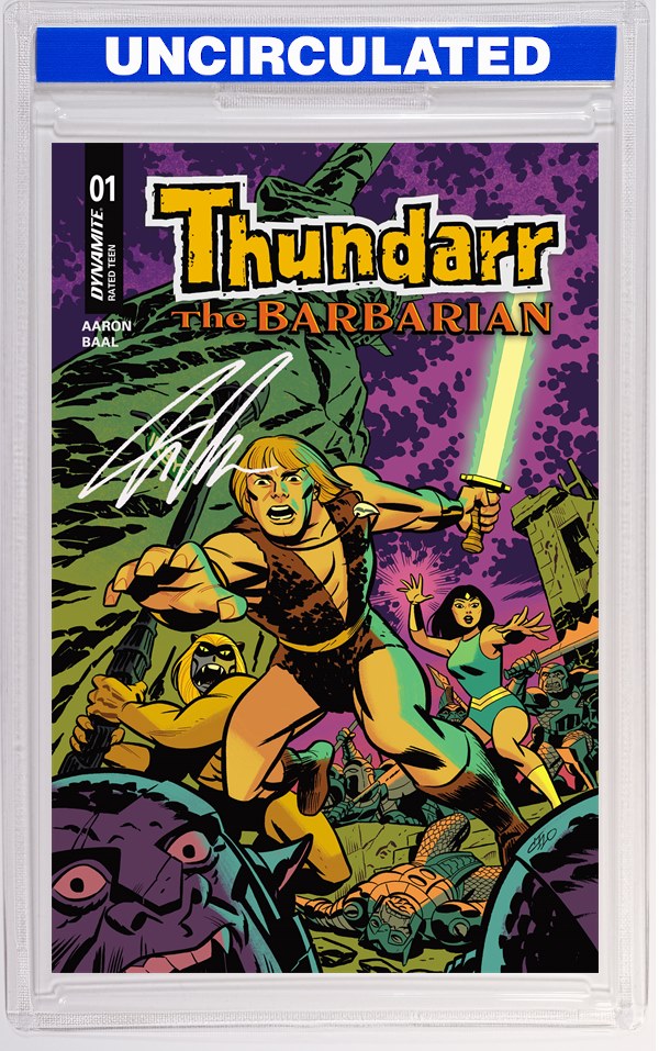 Thundarr The Barbarian #1 CVR S INC Michael Cho Signed By Jason Aaron VAR