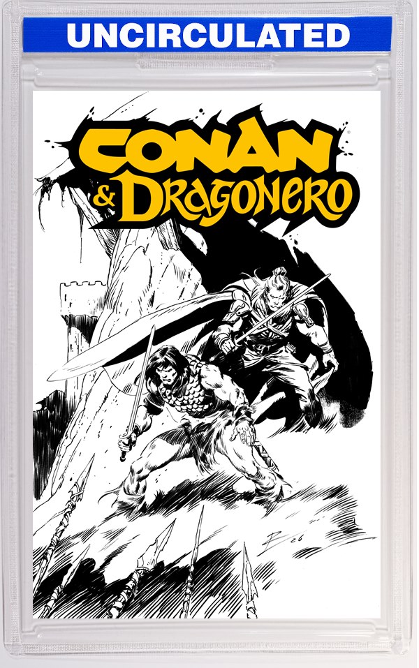Conan & Dragonero #1 SDCC Exclusive Rob De La Torre Inks Cardstock VAR (MR)