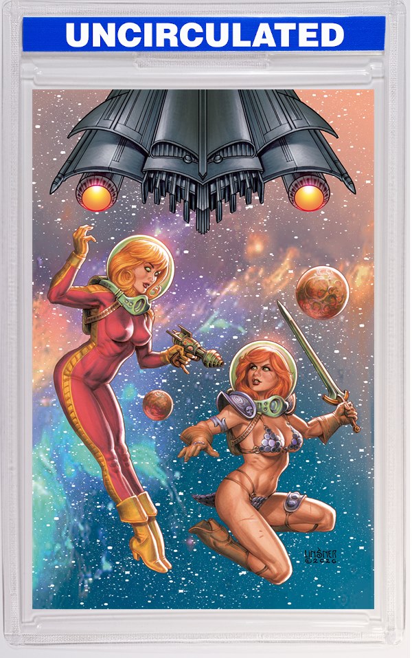 Red Sonja Barbarella #1 CVR J Joseph Michael Linsner LTD Virgin VAR