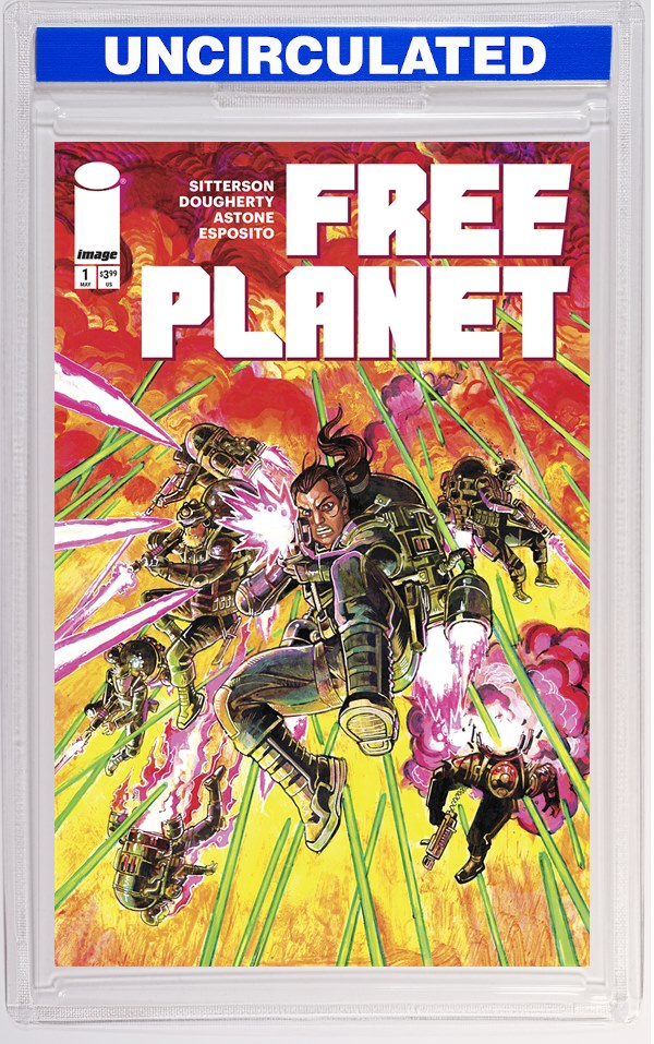 Free Planet #1 CVR B Jed Dougherty Action VAR