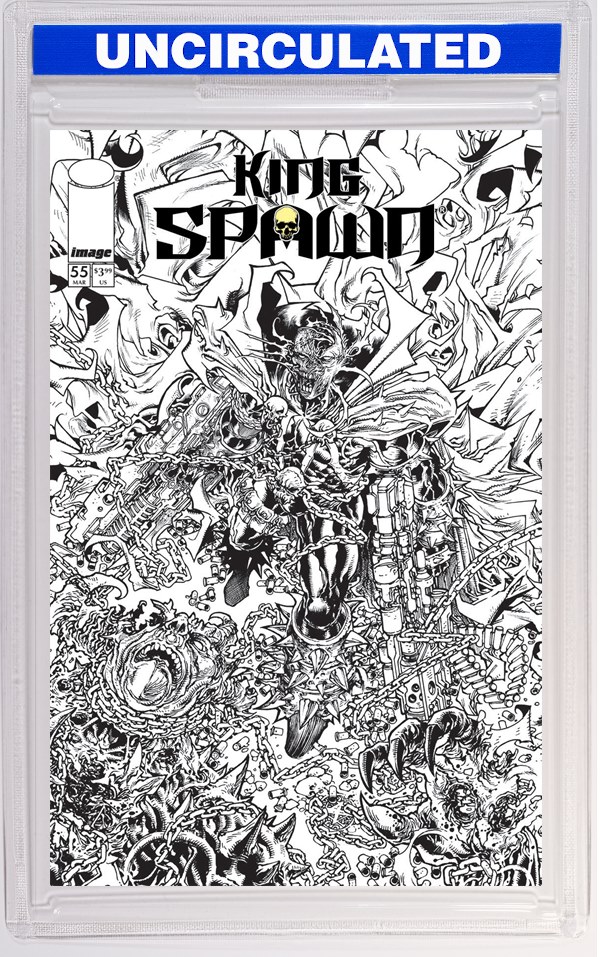 King Spawn #55 CVR B Harvey Tolibao B&W VAR