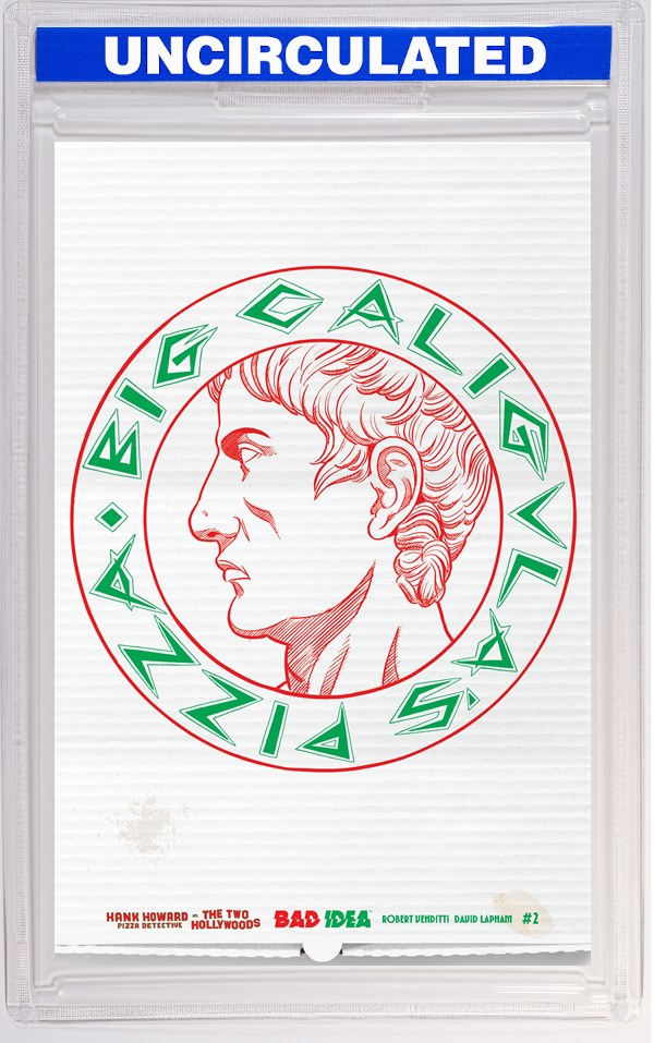 Hank Howard Pizza Detective The Two Hollywoods #2 (Of 2) CVR C David Lapham Pizza Box Design VAR