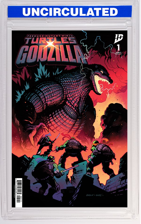 Teenage Mutant Ninja Turtles X Godzilla #1 Variant RI Foil (Burnett)