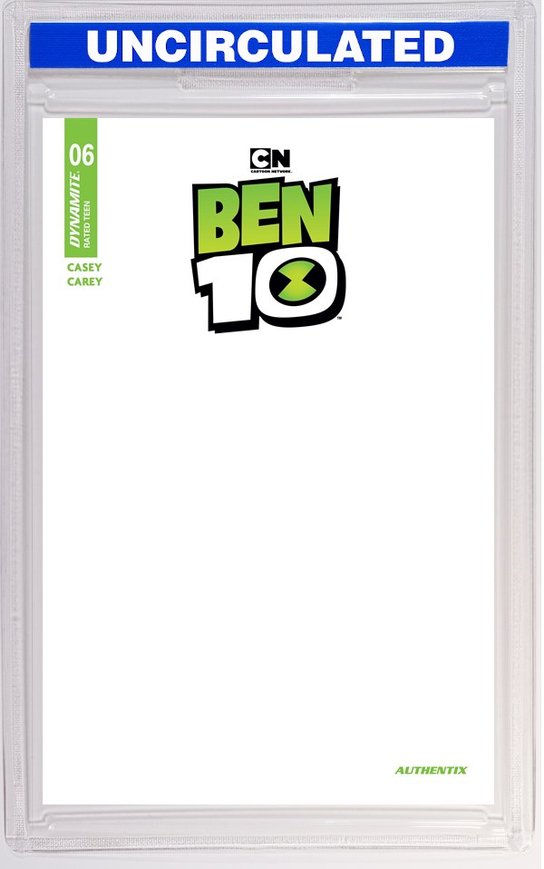 Ben 10 #6 CVR F Blank Authentix VAR