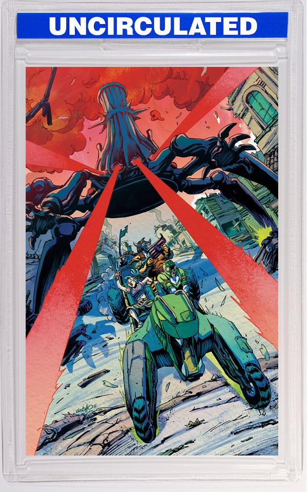 Power Rangers Green #2 E INCV Foil Variant (Full Art, Foil, Vargas)