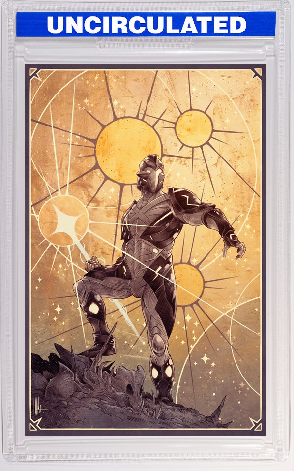 X-O Manowar: Black, White & Gold #3 Variant C (Merli Full Art)