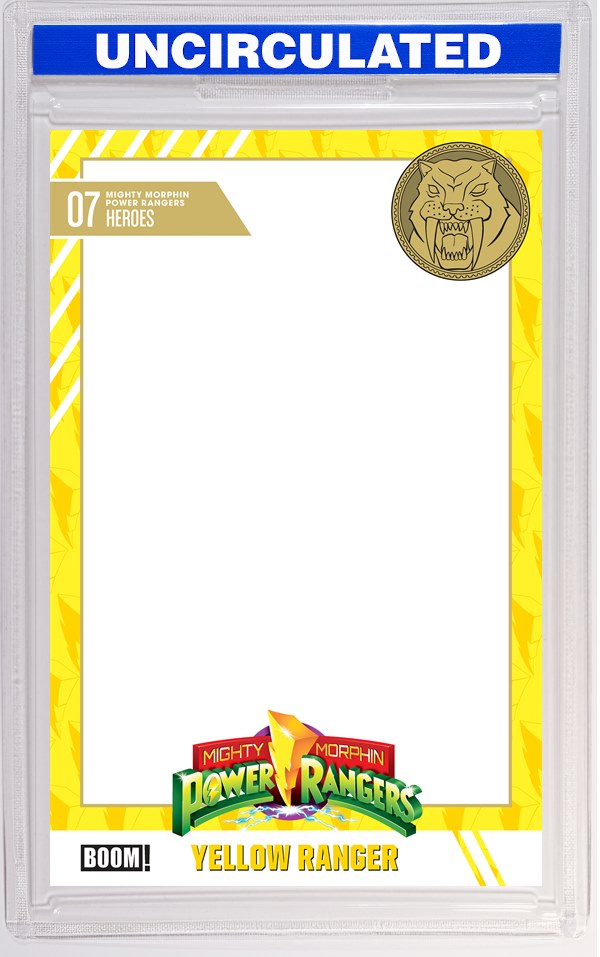 Mighty Morphin Power Rangers (2026) #7 D Trading Card Blank Sketch Variant