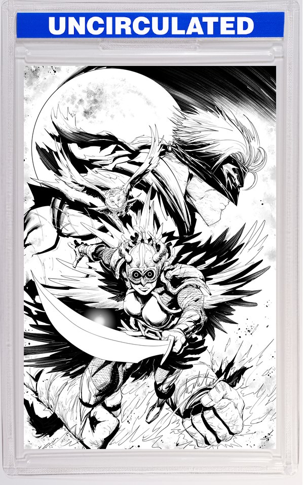 Final Boss #7 CVR D INC Tyler Kirkham VAR B&W (MR)