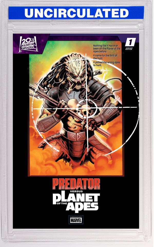 Predator Vs The Planet Of The Apes #1 Chris Campana Movie Poster Homage Variant