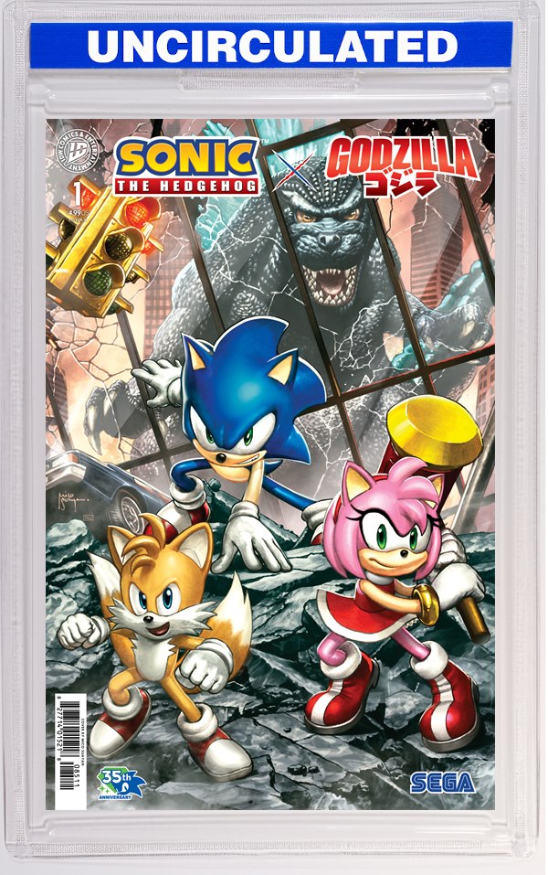 Sonic The Hedgehog X Godzilla #1 Variant E (Suayan)