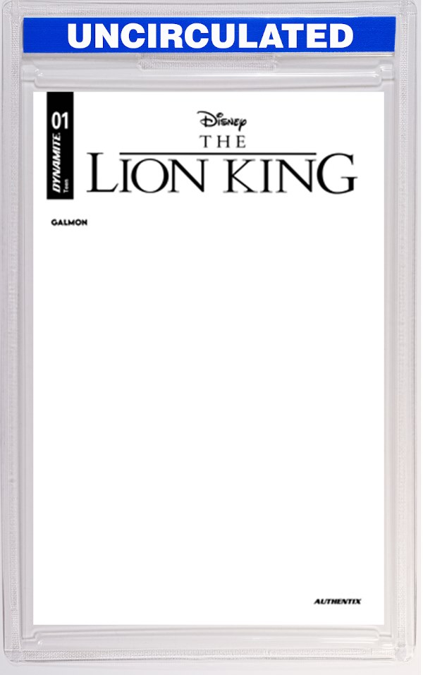 Lion King #1 CVR E Blank Authentix VAR