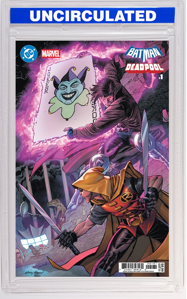 DC Marvel Batman Deadpool #1 (One Shot) CVR I Andy Kubert Damian Wayne Gambit Card Stock VAR