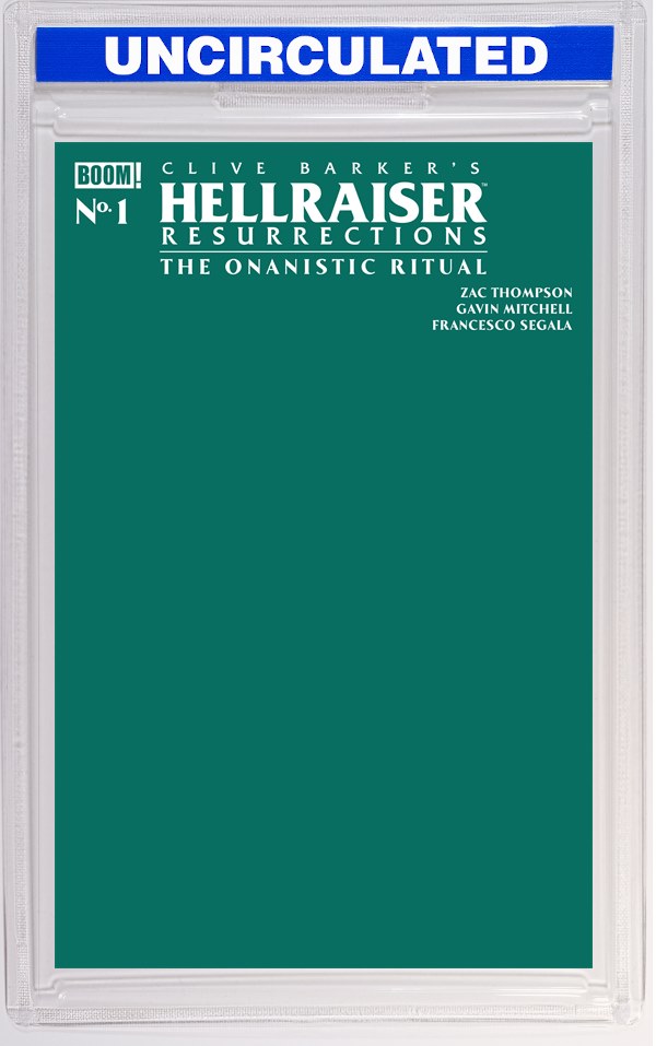 Hellraiser: Resurrections - The Onanistic Ritual #1 C Green Blank Sketch Variant