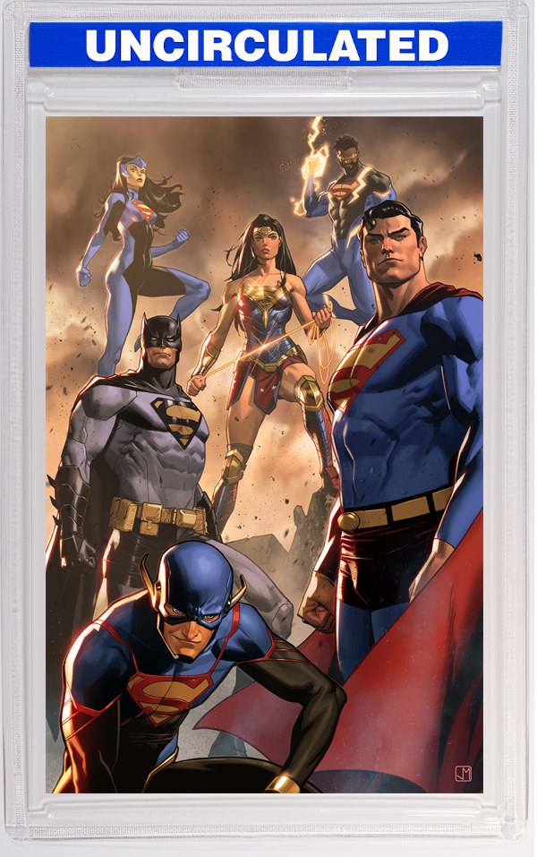 Justice League Unlimited #7 CVR E Jorge Molina Supersmash-Up Card Stock VAR (We Are Yesterday)