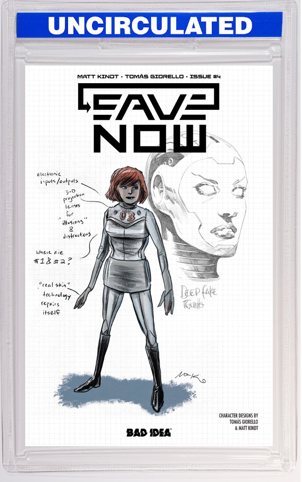 Save Now #4 (Of 4) CVR B Matt Kindt Tomas Giorello Character Design VAR