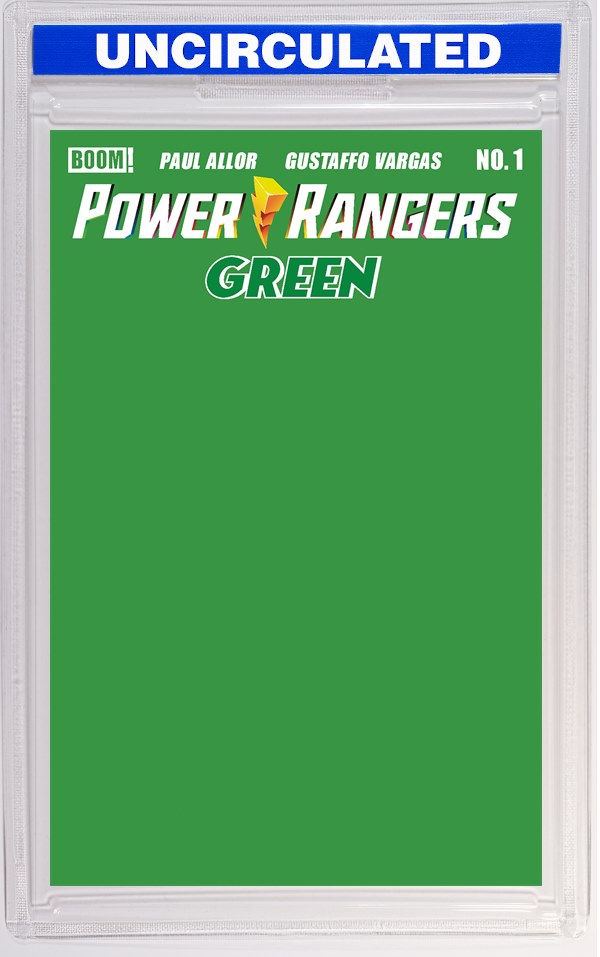 Power Rangers Green #1 E Green Blank Sketch Variant