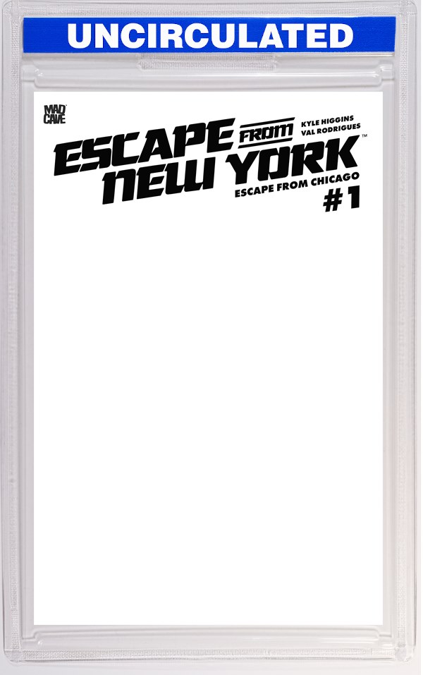 Escape From New York Escape From Chicago #1 CVR F Blank Sketch Card Stock VAR