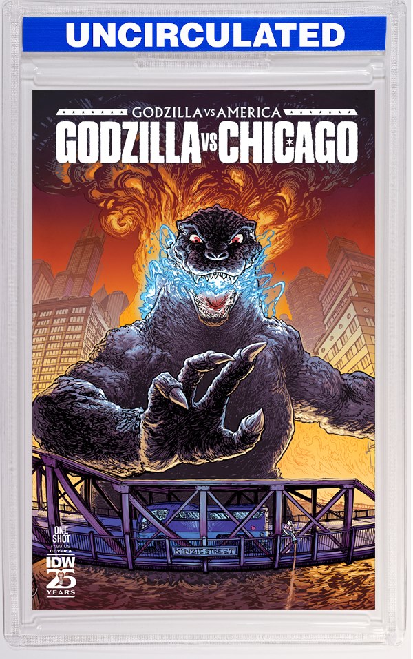 Godzilla Vs. America: Chicago Cover A (Browne)