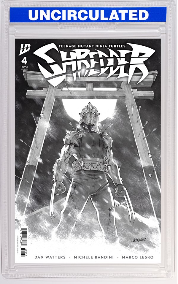 Teenage Mutant Ninja Turtles: Shredder #4 Variant RI (Bandini B&W)