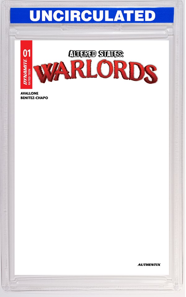 Altered States Warlords #1 CVR E Blank Authentix VAR