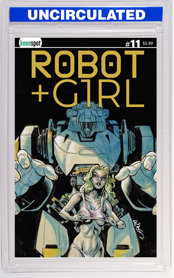 Robot + Girl #11 CVR C John Lucas (Polybagged With Trading Card) VAR