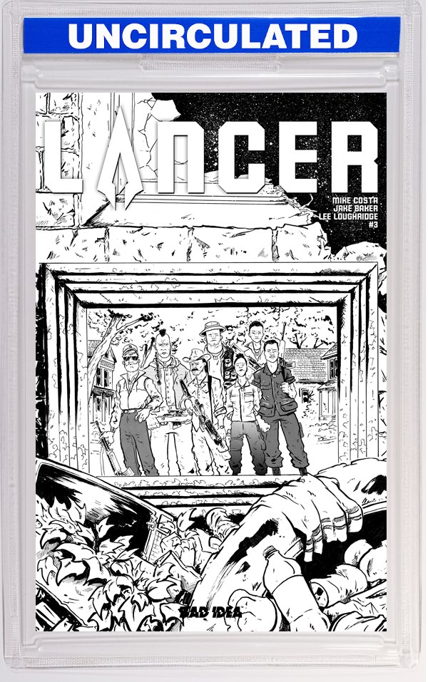 Lancer #3 (Of 4) CVR D INC Jake Baker B&W VAR