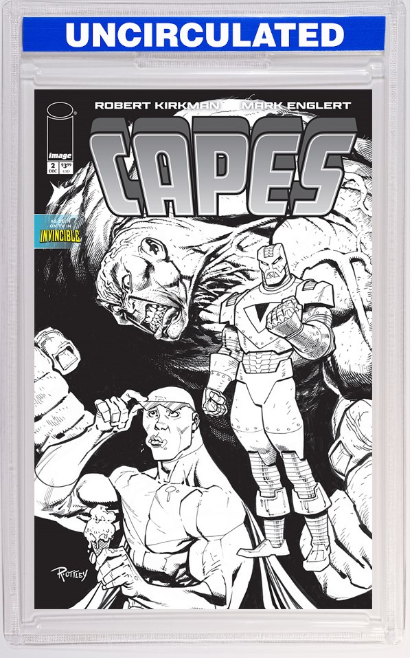 Capes #2 CVR E INC Ryan Ottley B&W VAR