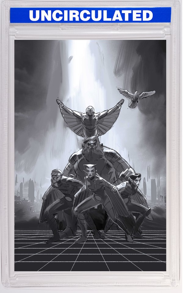 Thundercats X Silverhawks Thunderhawks #1 CVR M INC Marco Failla B&W Virgin VAR