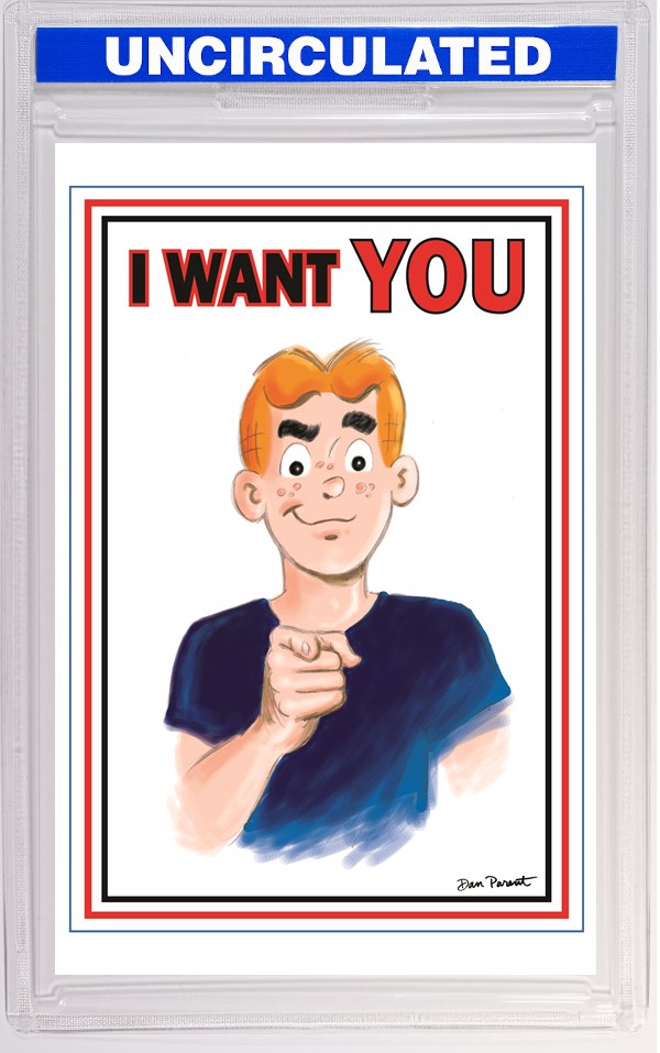 Archie Comics Celebrates Americas 250th (One Shot) CVR F Dan Parent Uncle Sam Poster Foil Full Art VAR
