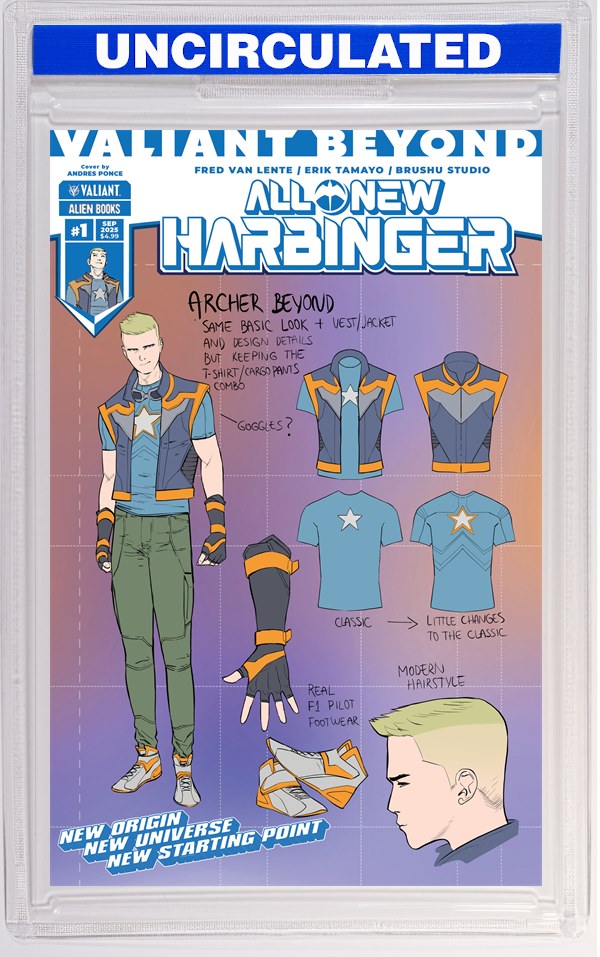 Valiant Beyond: All-New Harbinger #1 Variant D (Ponce Design Variant)