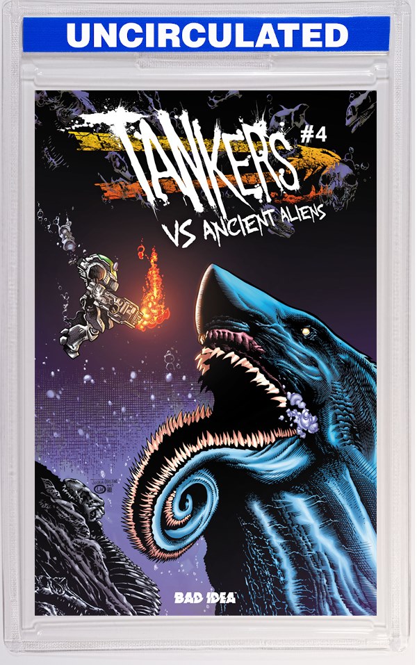 Tankers Vs Ancient Aliens #4 (Of 4) CVR B Joshua Derstine & John Livesay VAR