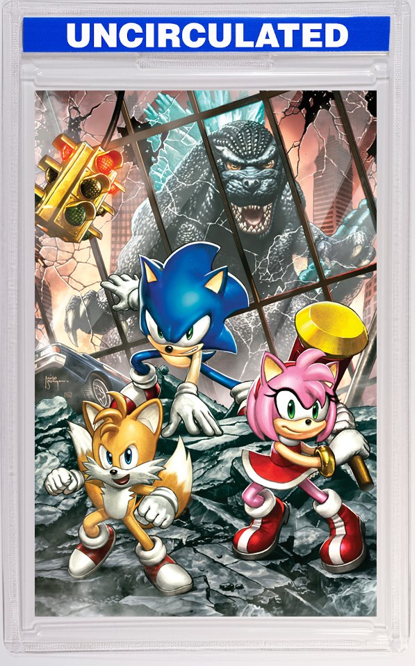 Sonic The Hedgehog X Godzilla #1 Variant RI (Suayan Full Art)