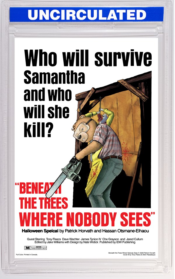 Beneath The Trees Where Nobody Sees Halloween Special Variant B (Fleecs Movie Homage Cover)