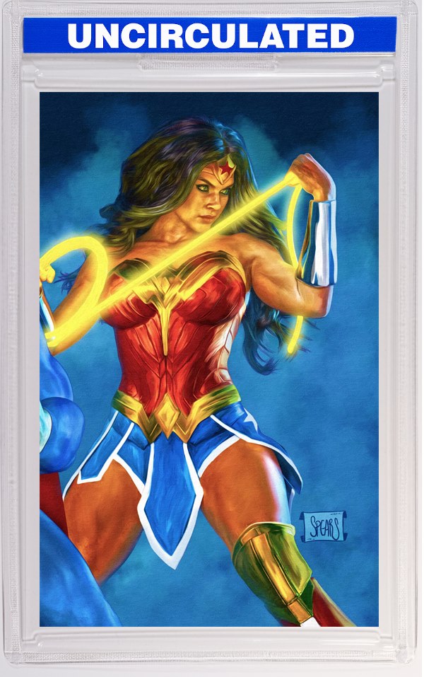 Justice League Unlimited #26 CVR D Mark Spears 3-Part Connecting Wonder Woman Card Stock VAR