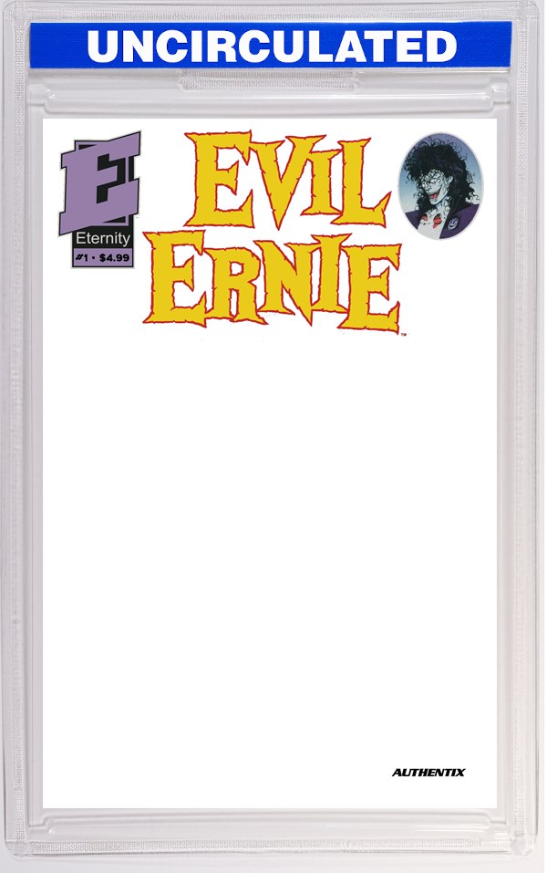 Evil Ernie #1 35th Anniversary Facsimile Edition CVR B Blank Authentix VAR