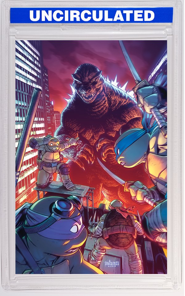Teenage Mutant Ninja Turtles X Godzilla #2 Variant RI (Santolouco Full Art)