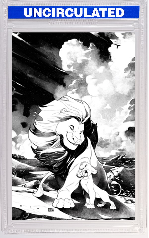 Lion King #1 CVR K INC Edwin Galmon Line Art Virgin VAR
