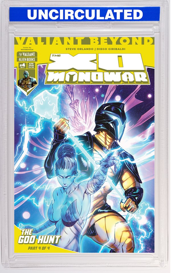 Valiant Beyond: The X-O Manowar #8--The God Hunt #4 Cover A (Noobovich)