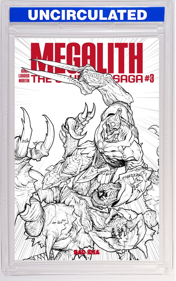 Olympus Saga Megalith #3 (Of 4) CVR E INC Brandon Peterson B&W VAR