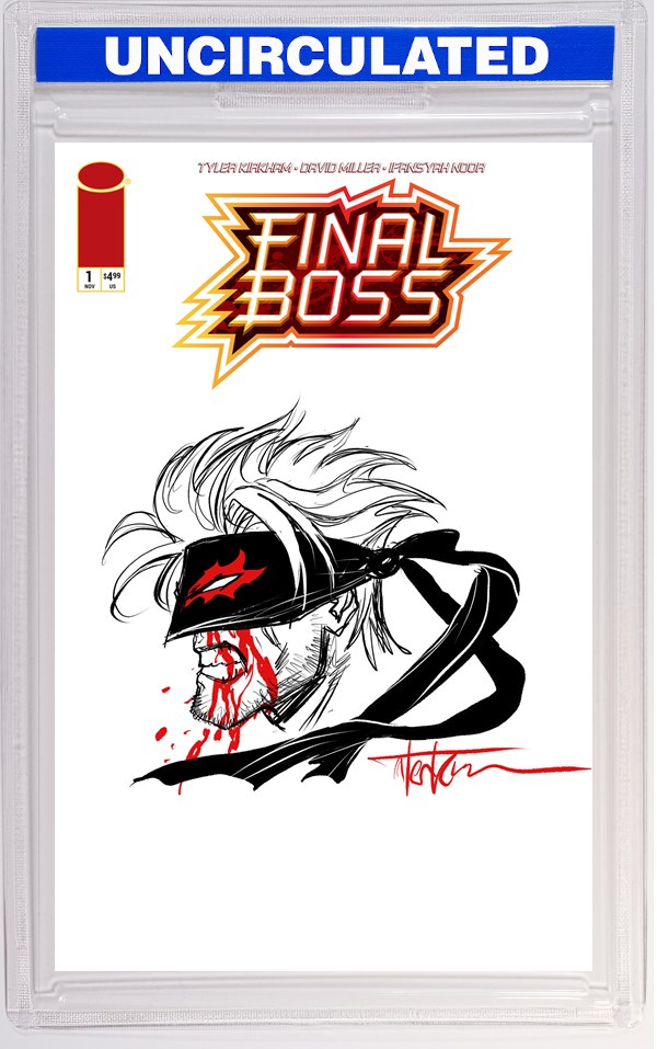 Final Boss #1 CVR H INC Tyler Kirkham Remarque Sketch VAR (MR)