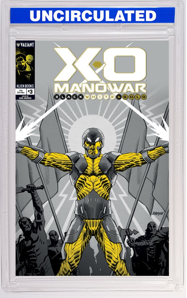 X-O Manowar: Black, White & Gold #3 Variant B (Johnson Black, White & Gold Variant)