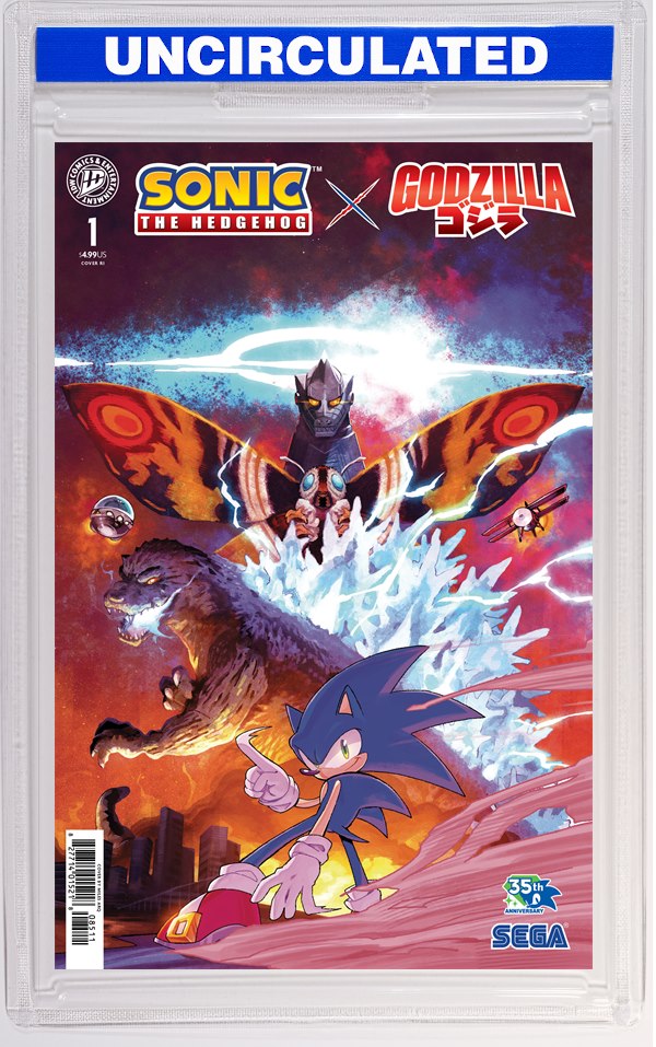 Sonic The Hedgehog X Godzilla #1 Variant RI (Arq)