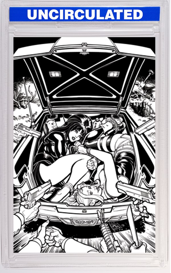 Harley Quinn X Elvira #2 CVR O INC Chad Hardin Line Art Virgin VAR